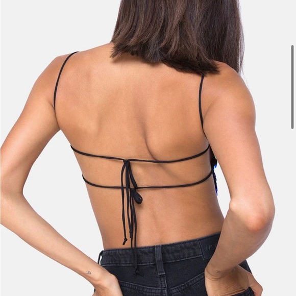 UO Motel Rocks Athena Sequin multicolored rainbow fish-scale festival NYE - Picture 3 of 8